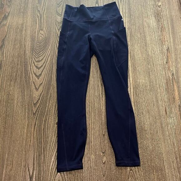 Fabletics Pants - Fabletics Oasis PureLuxe High-Waisted 7/8 Leggings High Rise Stretch Blue Sz XS